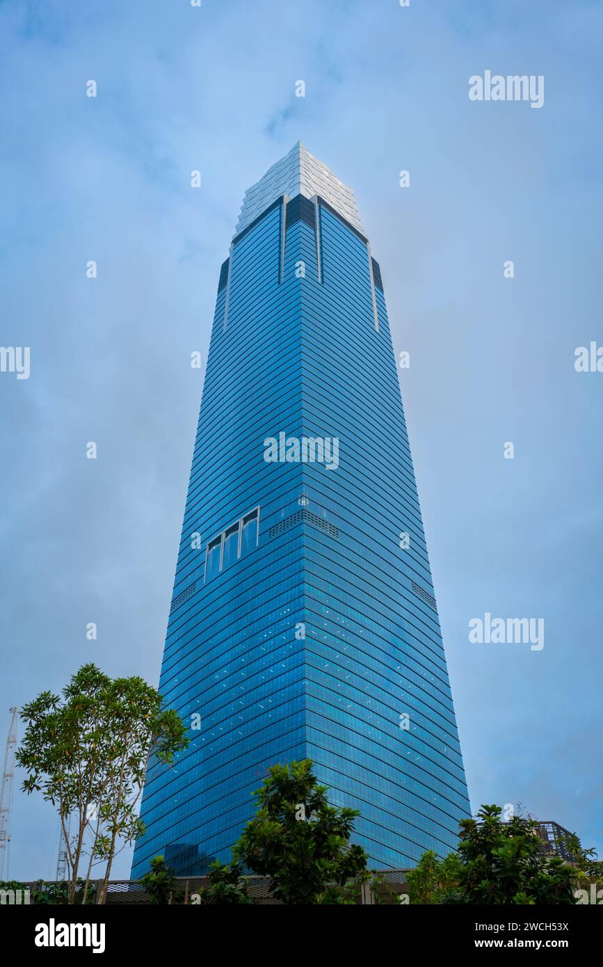 Kuala Lumpur, Malaysia: Dec 20, 2023 - The TRX Tower, also known as The Exchange 106, a skyscraper within the Tun Razak Exchange (TRX) area, a new fin Stock Photo