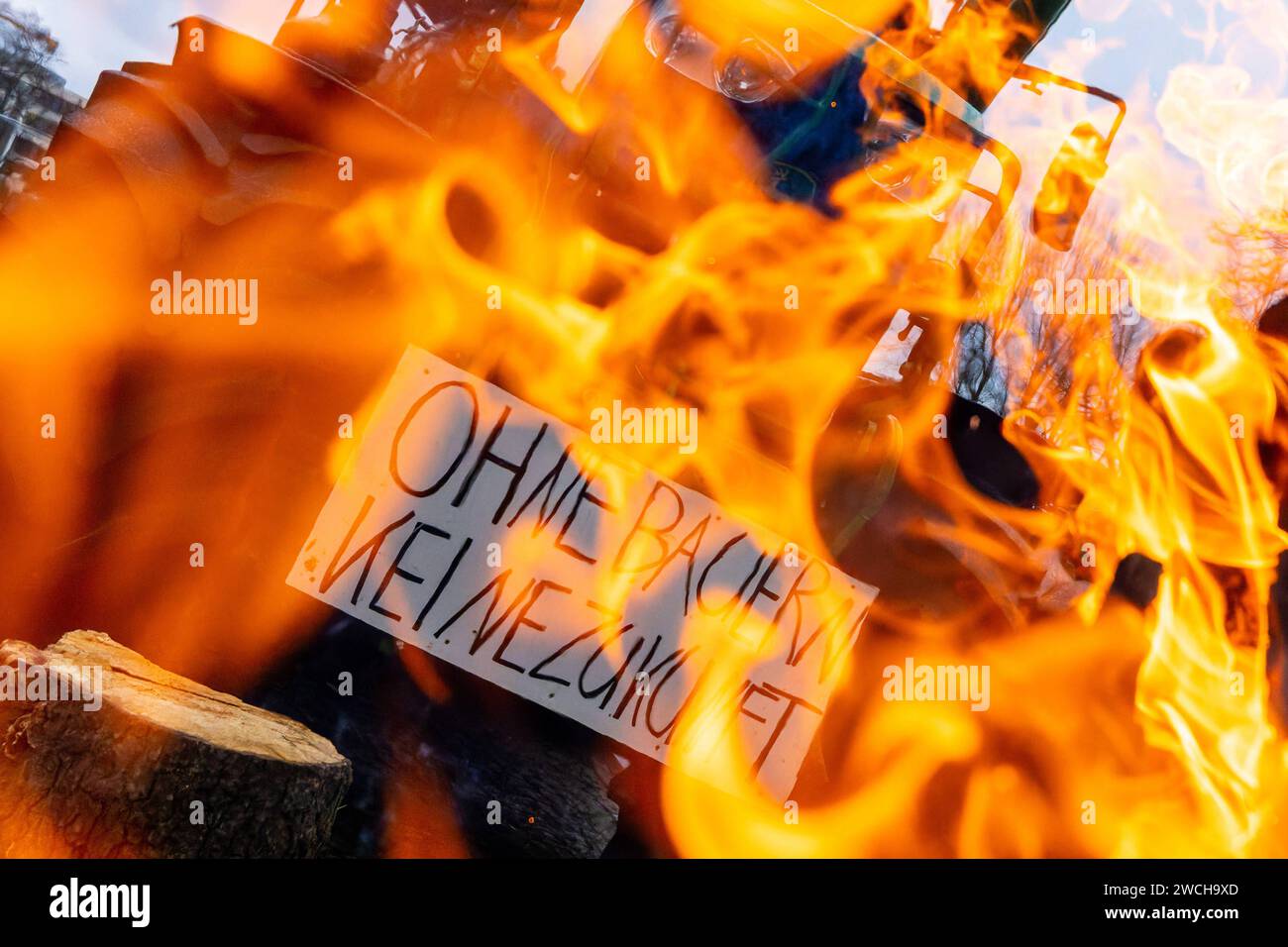15.01.2024,Berlin,GER, Impressionen der Landwirtschaftrsdemonstration