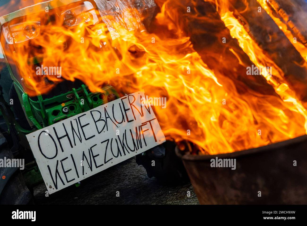 15.01.2024,Berlin,GER, Impressionen der Landwirtschaftrsdemonstration