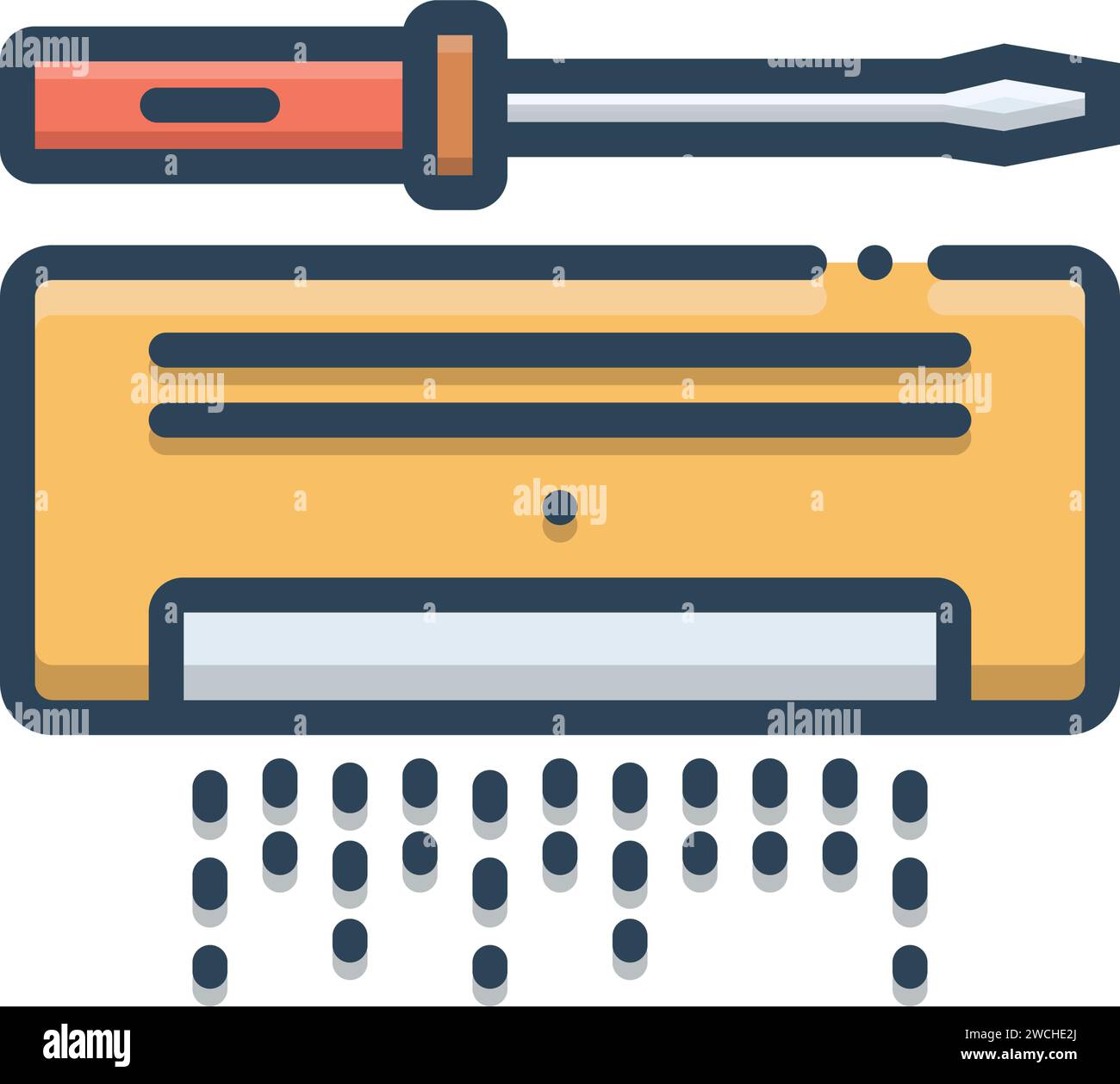 Icon for ac service,cleaner Stock Vector