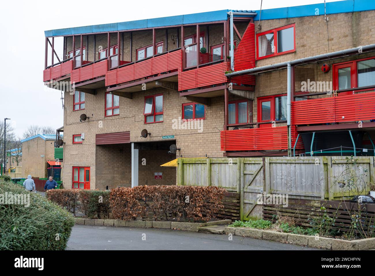 The Byker housing estate, in the East End of Newcastle upon Tyne, UK, designed by architect
