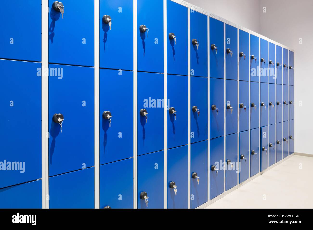 Metallic lockers hi-res stock photography - images and Alamy