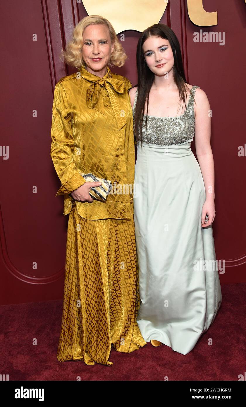 Hollywood, USA. 16th Jan, 2024. Patricia Arquette and Harlow Jane