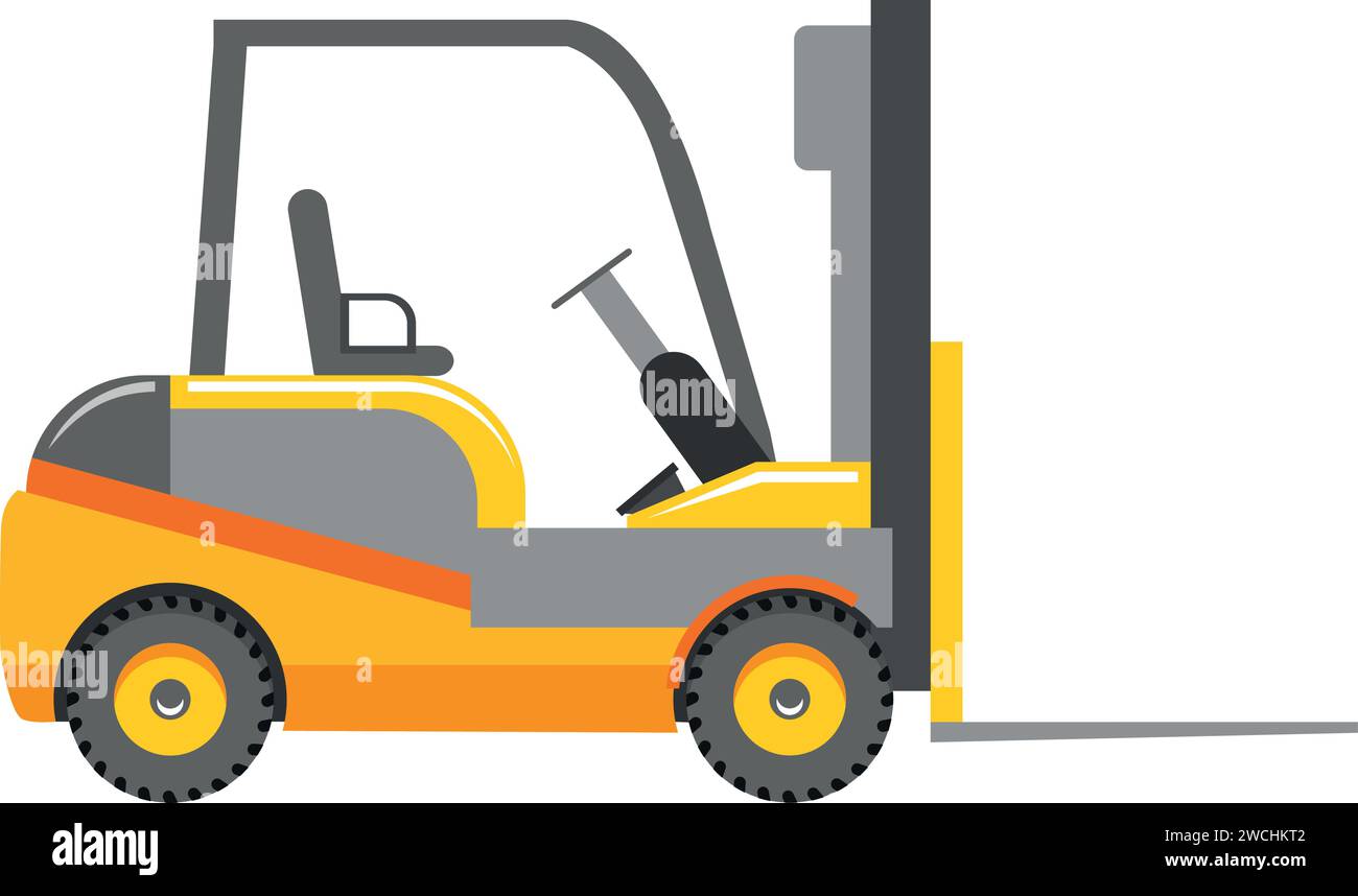 Forklift truck heavy load Stock Vector Images - Alamy