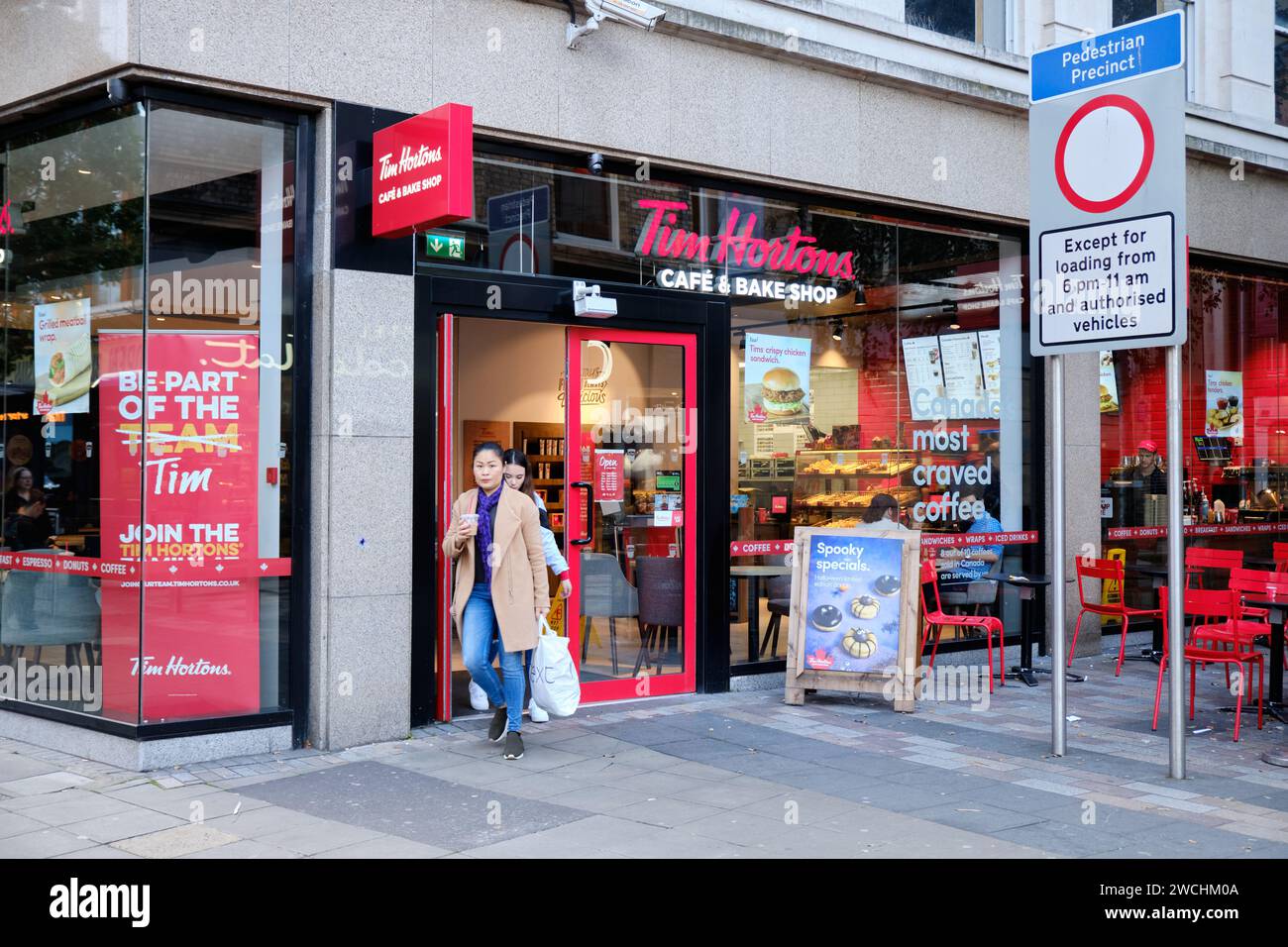 Tim Hortons coffee shop, in Belfast Stock Photo Alamy