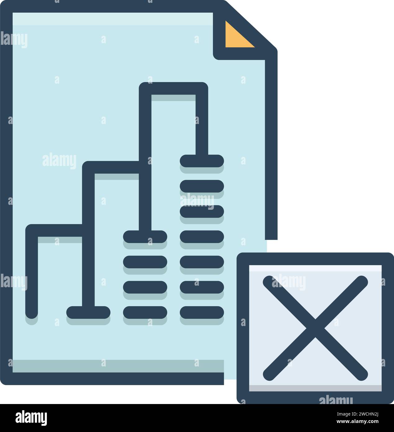 Icon for report delete Stock Vector Image & Art - Alamy