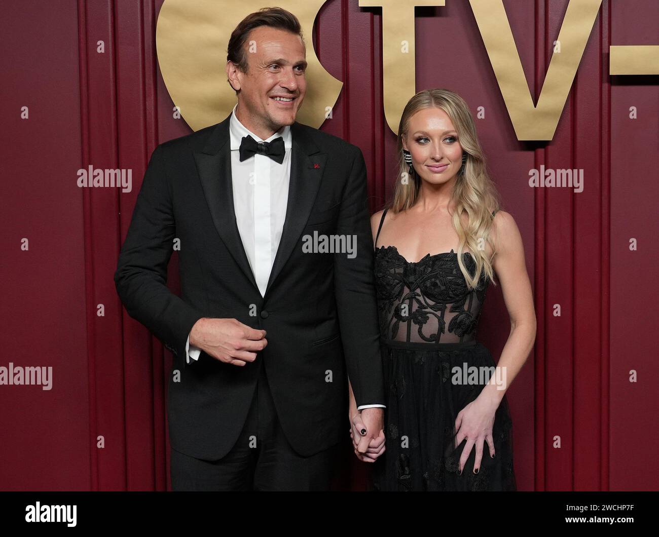 Los Angeles, USA. 15th Jan, 2024. (L R) Jason Segel and Kayla Radomski