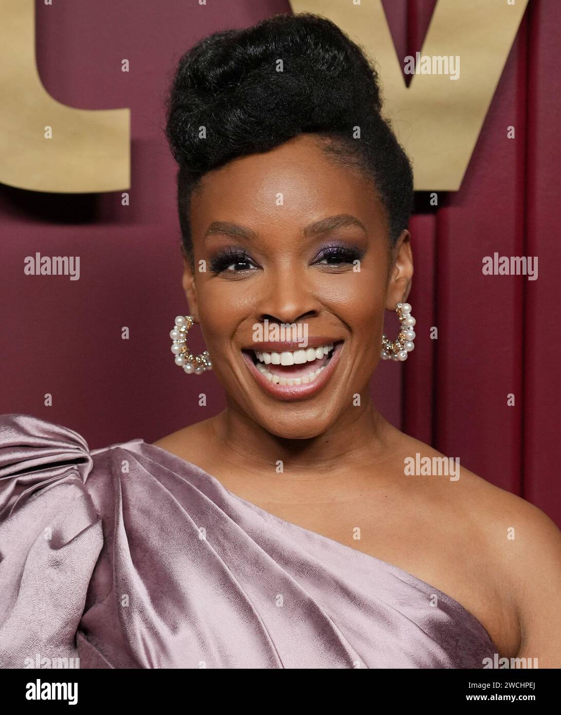 Los Angeles, USA. 15th Jan, 2024. Amber Ruffin arrives at the Apple TV