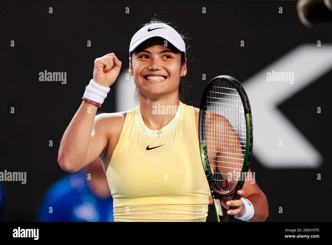 Melbourne, Australia, 16th Jan, 2025. Tennis player Emma Raducanu from