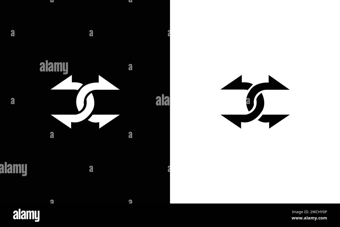 CC Initial Letter Logo Hexagonal Design, initial logo for business Stock Vector