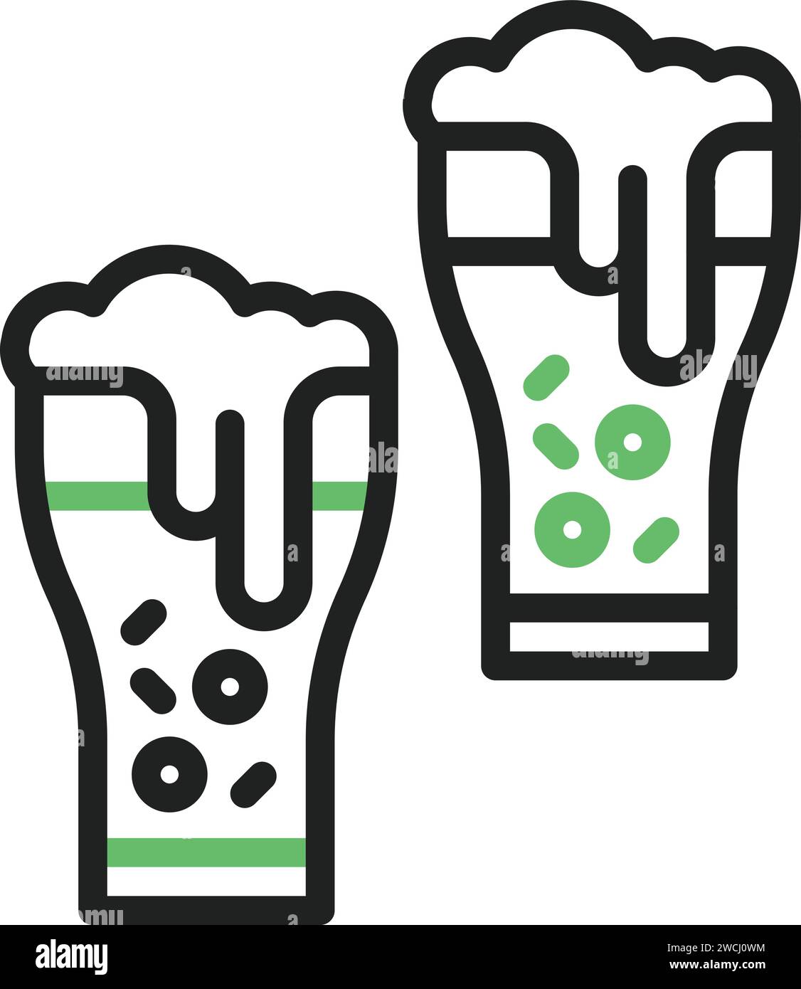 Beers icon vector image. Stock Vector