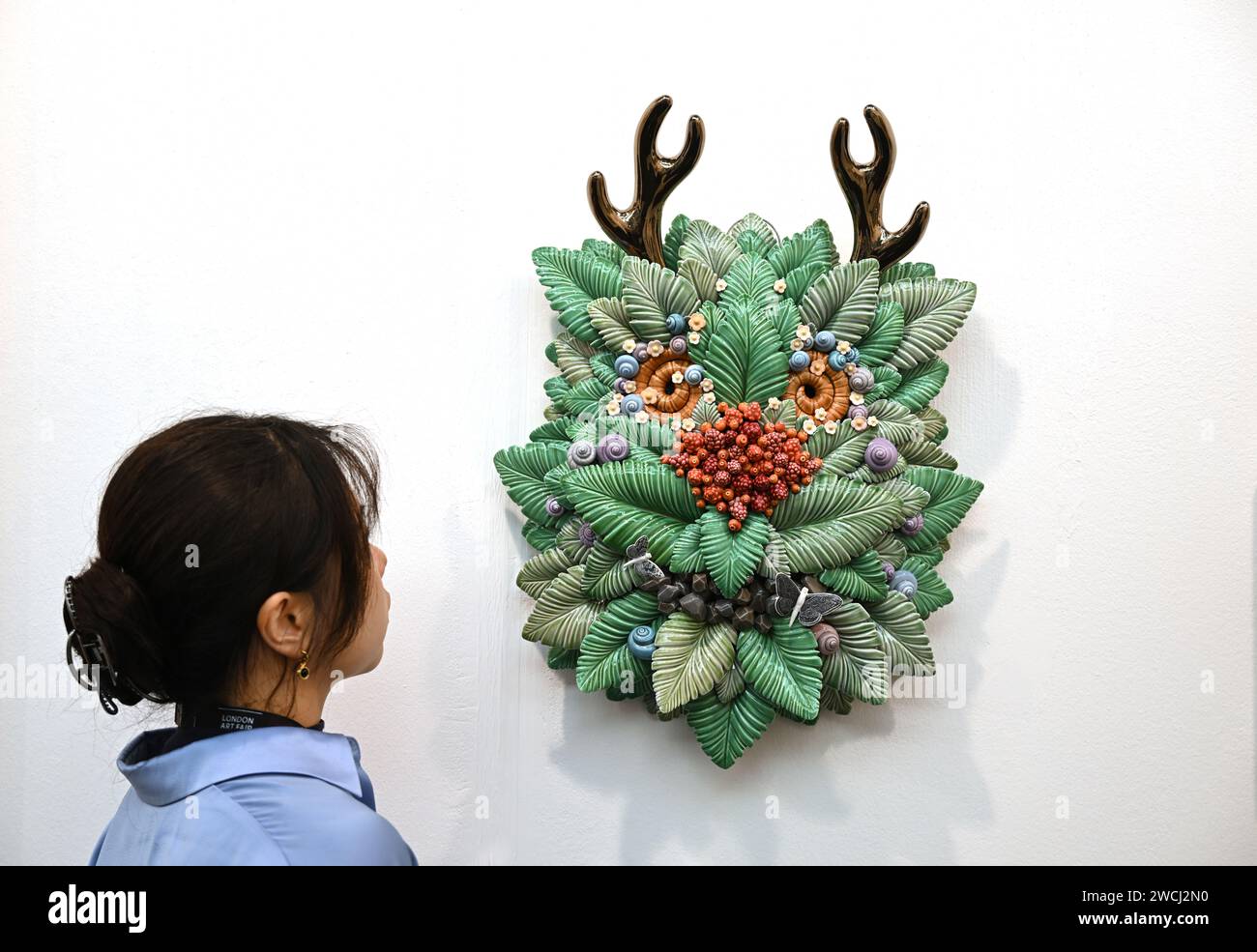 London, UK. 16th Jan, 2024. Preview of the London Art Fair 2024 at