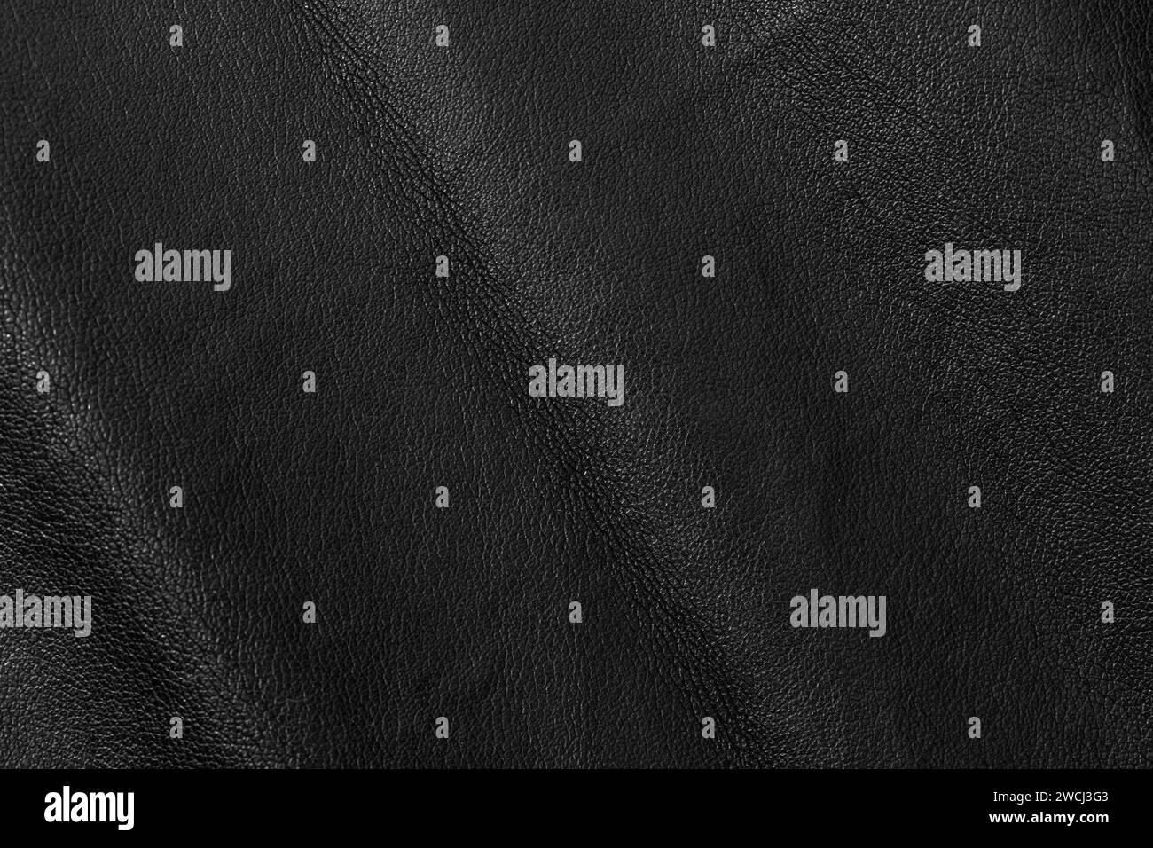 Black leather background texture. Full frame Stock Photo