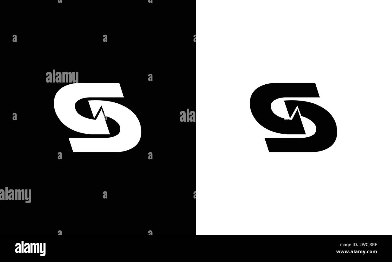 Letter S logo icon design template Stock Vector