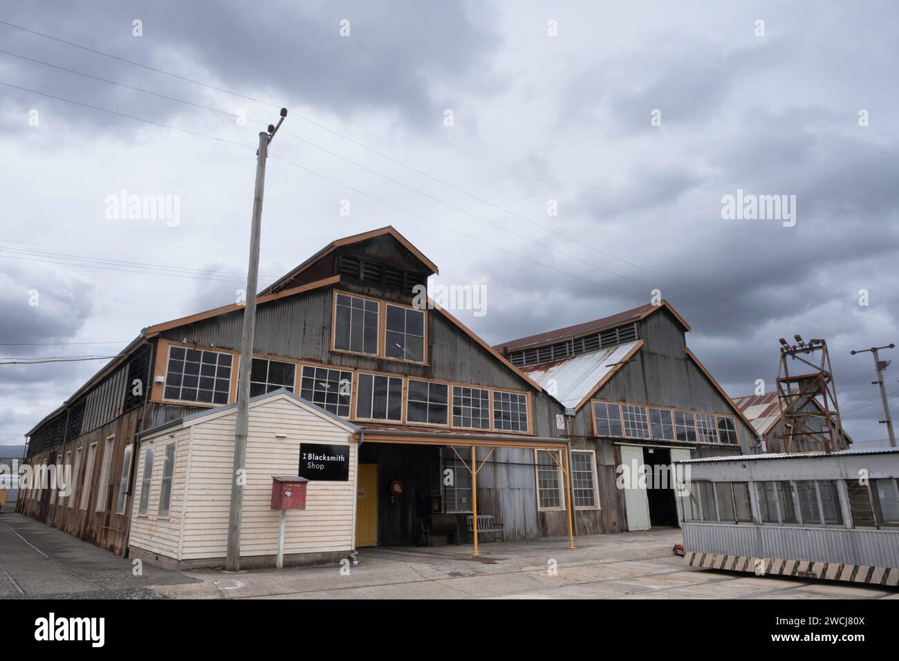 Buildings of The Blacksmith Shop, built between 1909 and 1937, in the