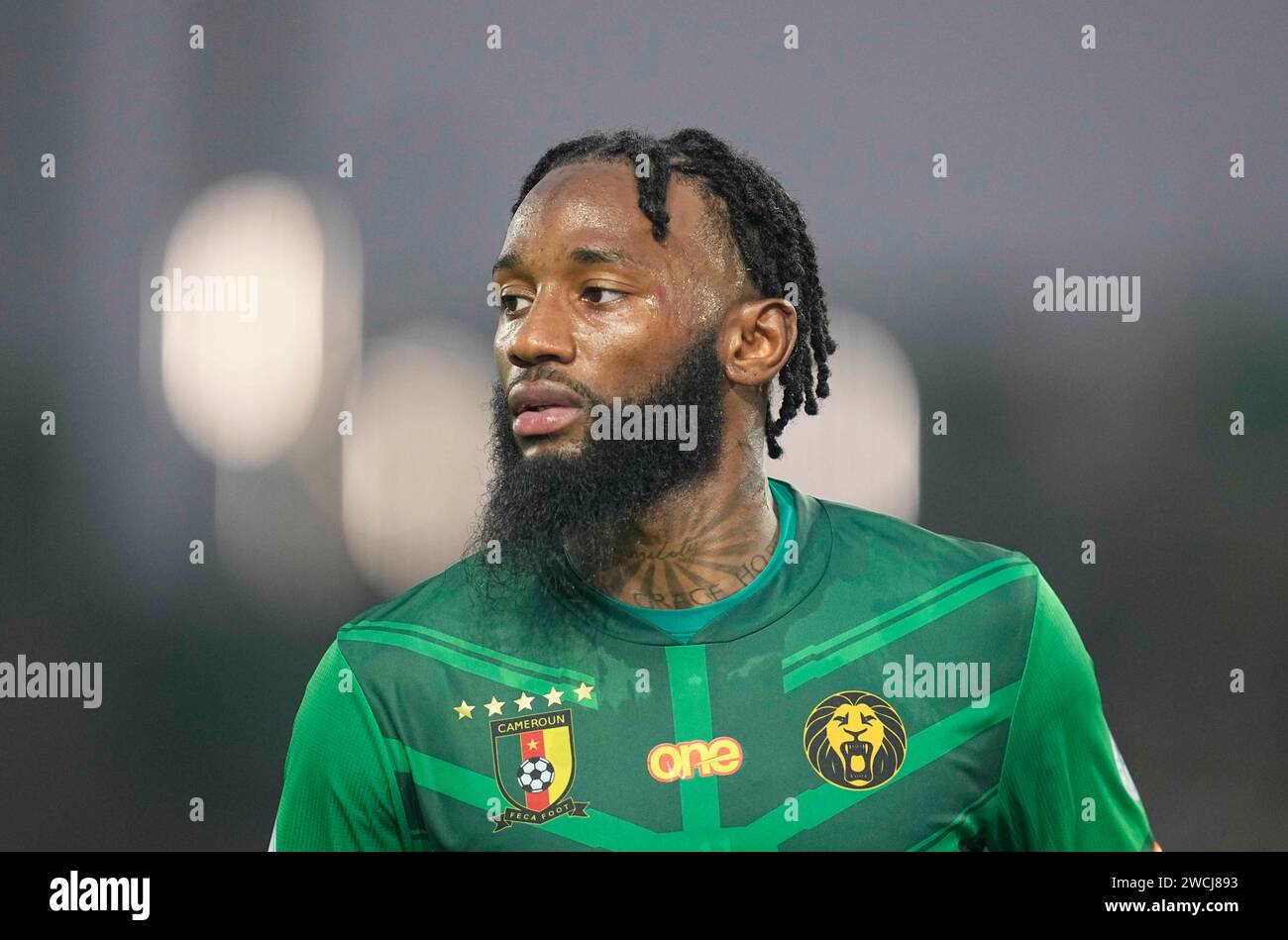 January 15 2024: Georges Kevin Nkoudou Mbida (Cameroon) looks on during a African Cup of Nations Group C game, Cameroon vs Guinea, at Stade Charles Konan Banny, Yamoussoukro, Ivory Coast. Kim Price/CSM Stock Photo