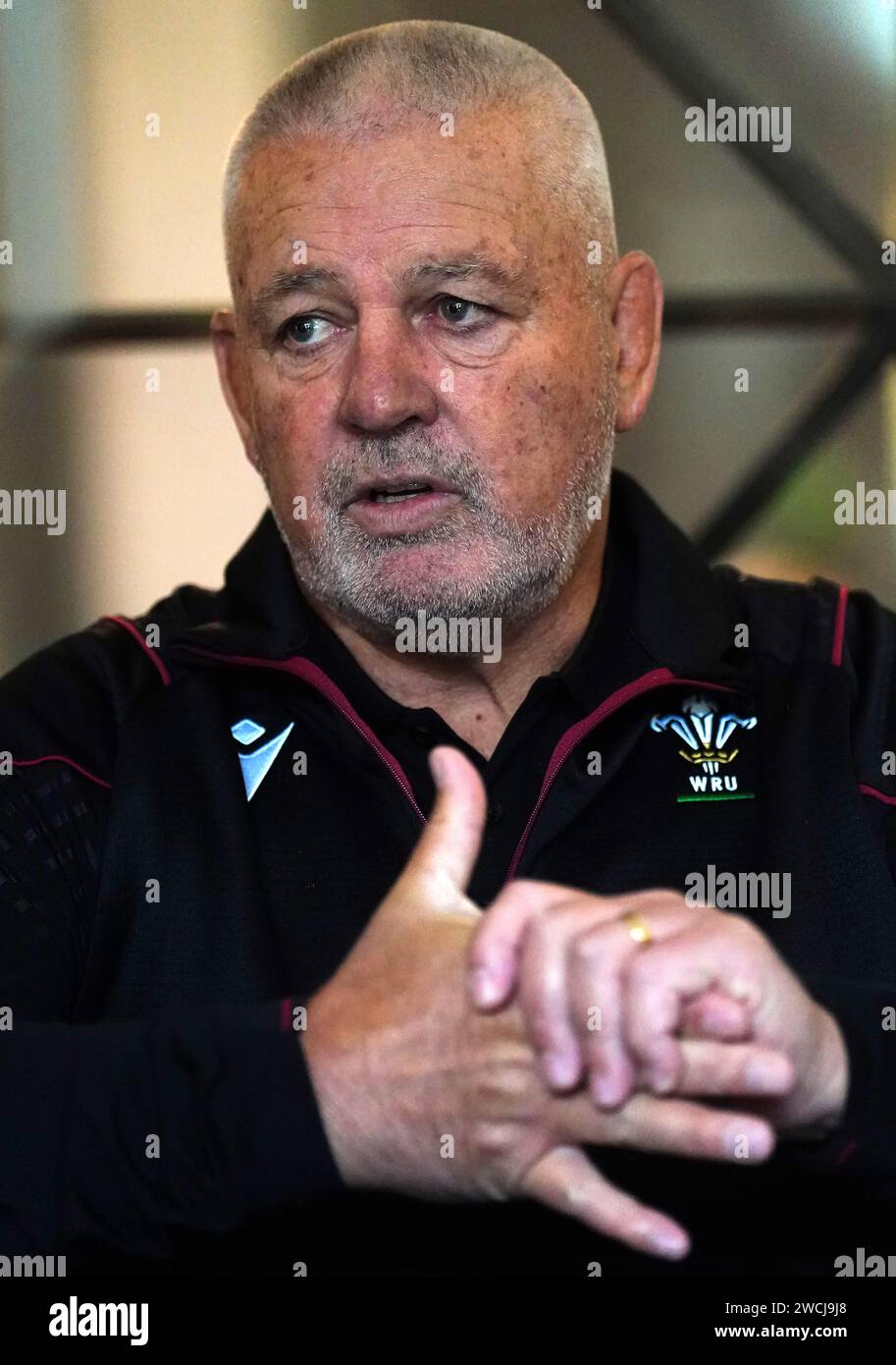 Wales Head Coach Warren Gatland During The 2024 Guinness Six Nations 