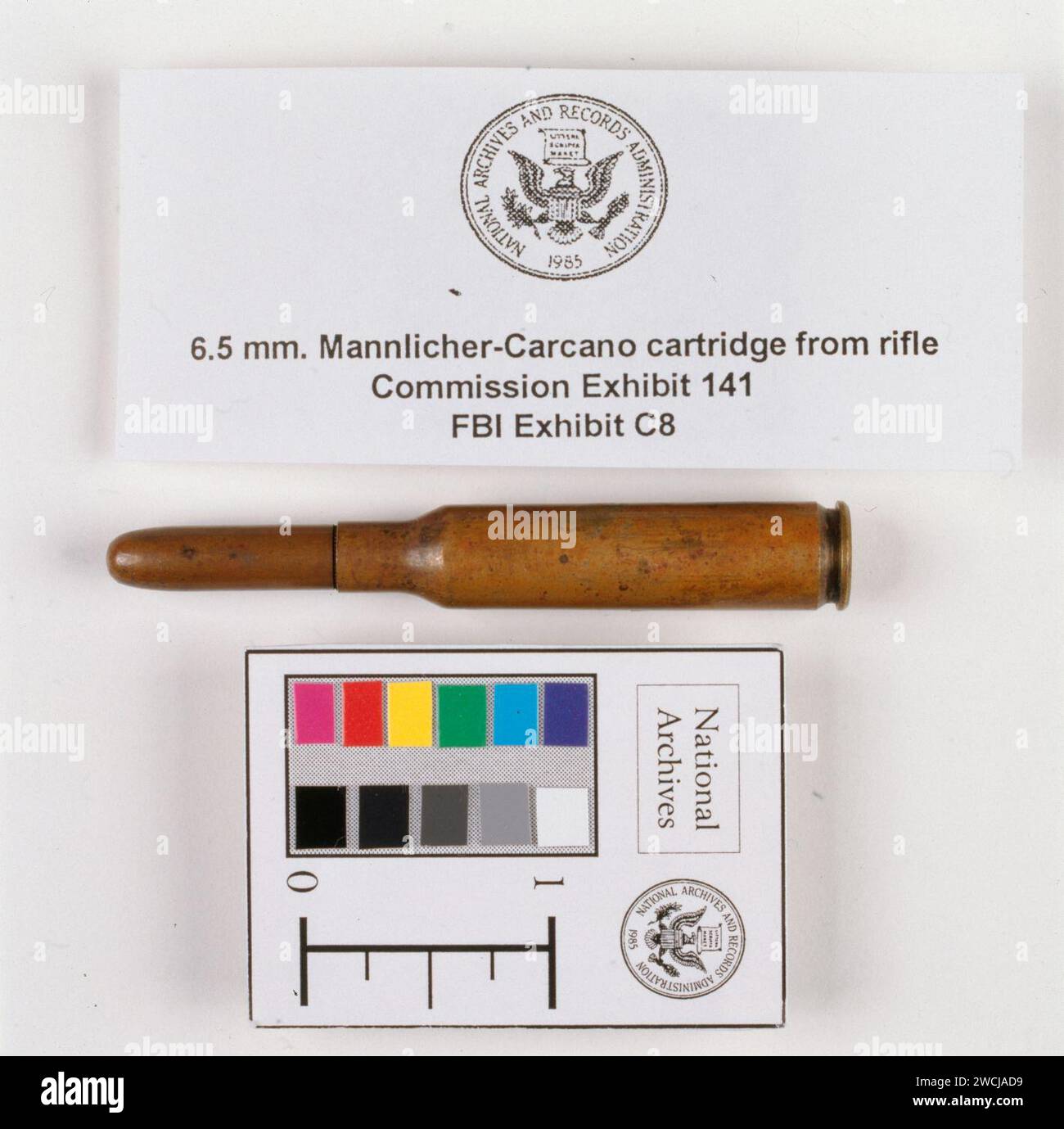 6 5 millimeter mannlicher carcano cartridge from rifle stock photo alamy