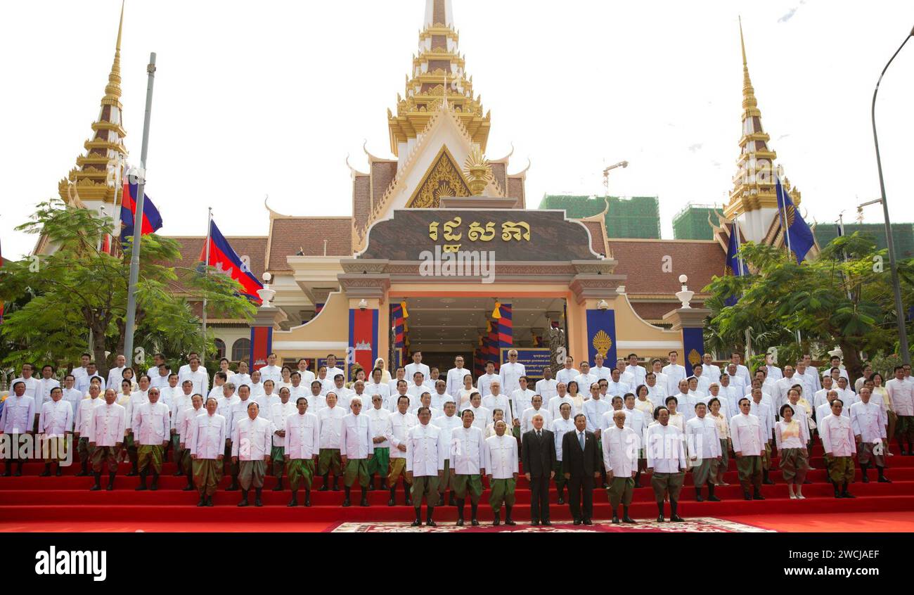 6th National Assembly of Cambodia official portrait Stock Photo Alamy