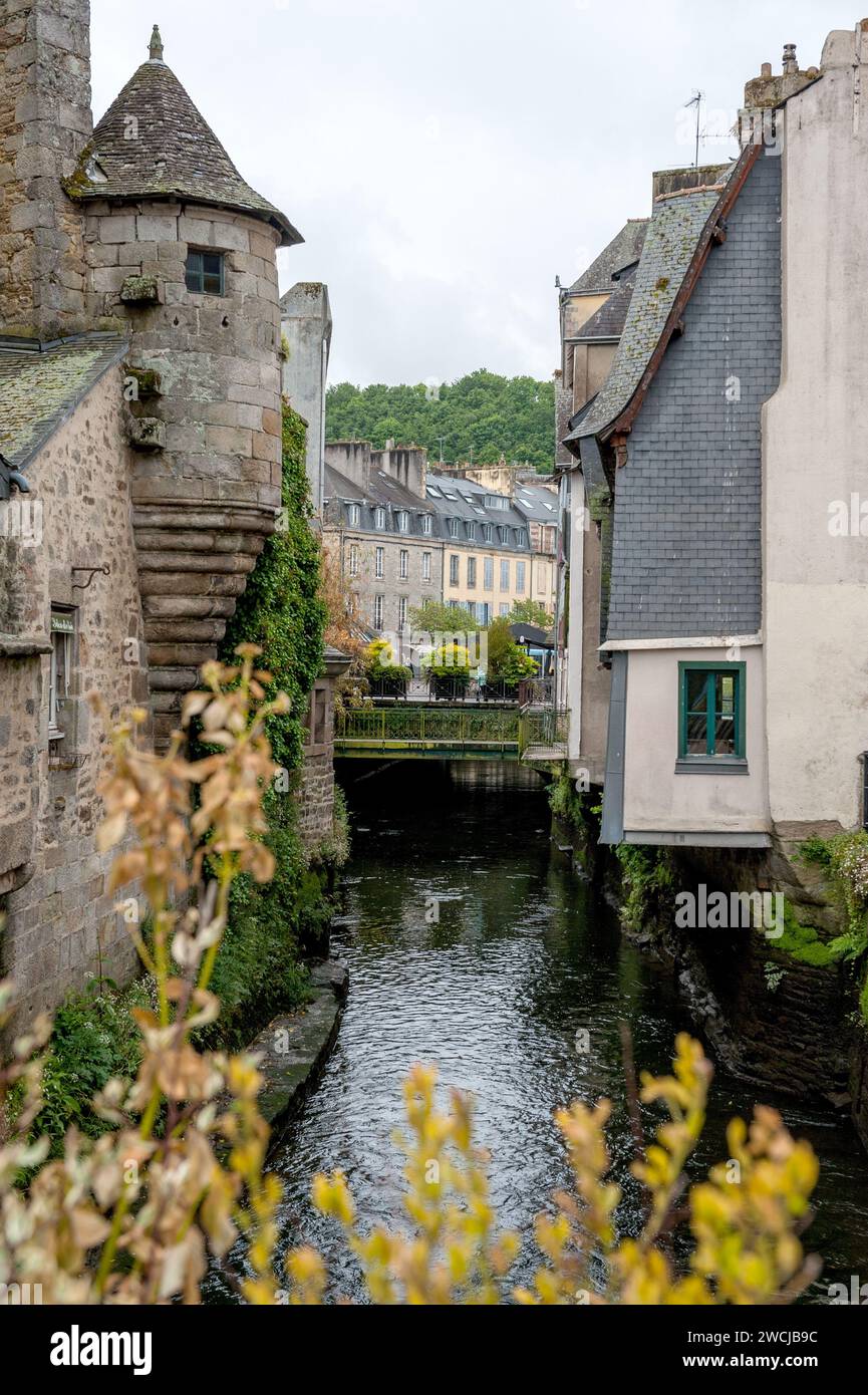Quimper Streetlife, Bretagne, France Stock Photo