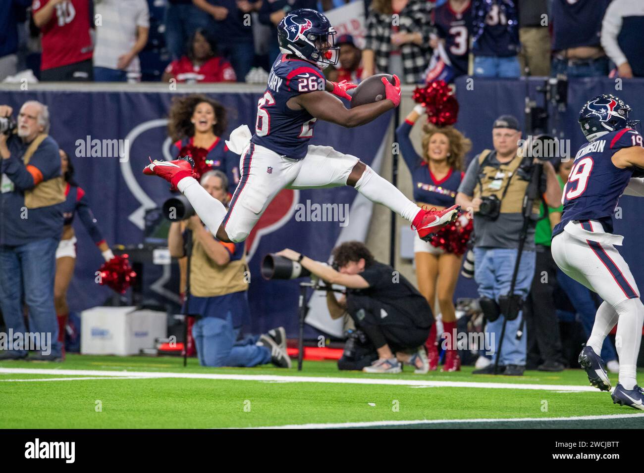 Maillot Houston Texans Signé Devin Singletary #26, Authentifié Beckett (BAS)