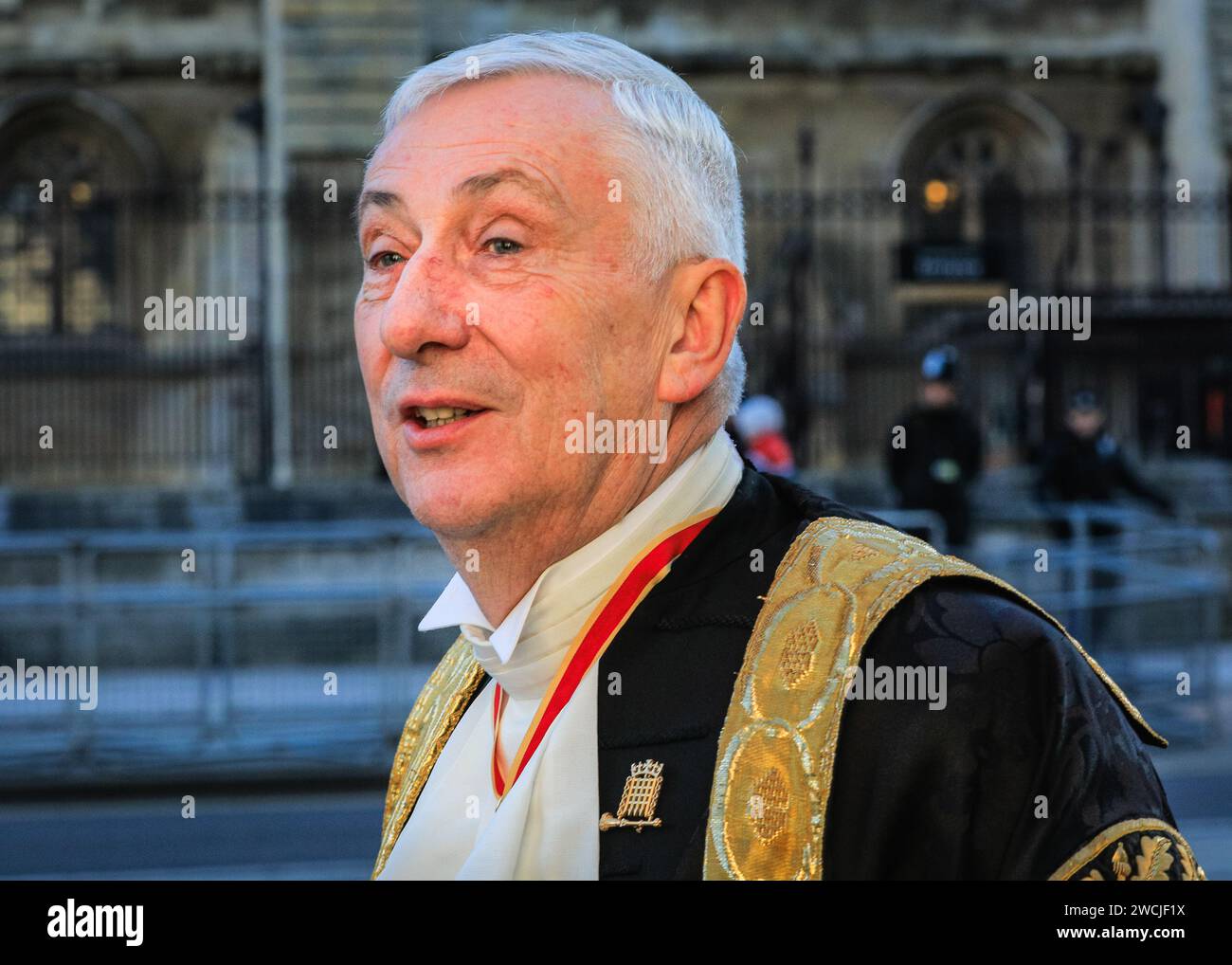 London, UK. 16th Jan, 2024. Sir Lindsay Hoyle, the current Speaker of
