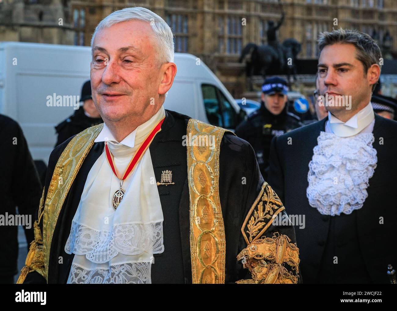 London, UK. 16th Jan, 2024. Sir Lindsay Hoyle, the current Speaker of