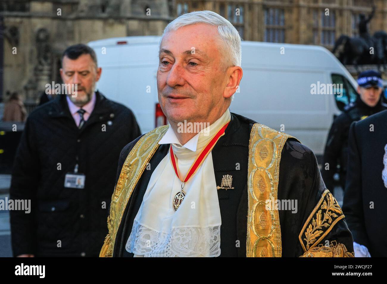 London, UK. 16th Jan, 2024. Sir Lindsay Hoyle, the current Speaker of