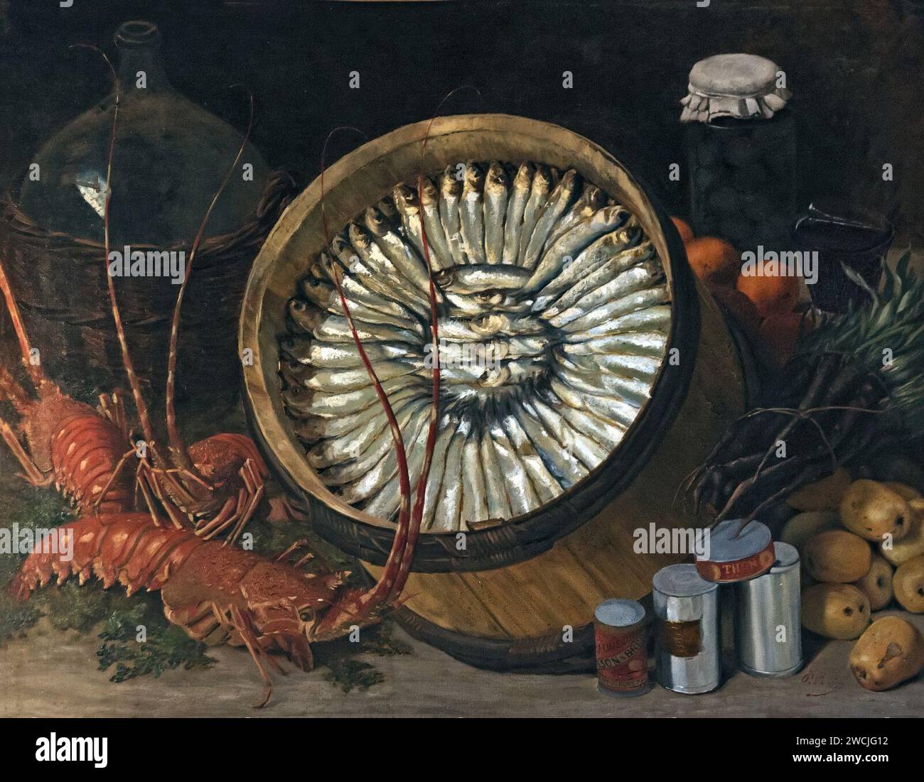 81 - Nature morte au baril de sardines - Paul Prouho Stock Photo - Alamy