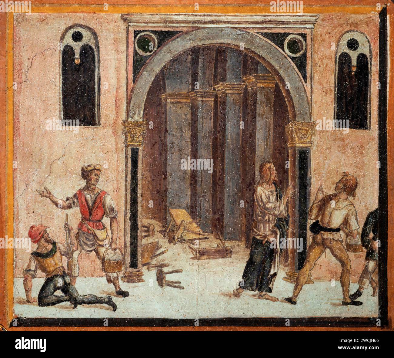 Gesù Scaccia I Mercanti Dal Tempio Significato Gesù scaccia i mercanti dal tempio - affresco - Alessandro Araldi