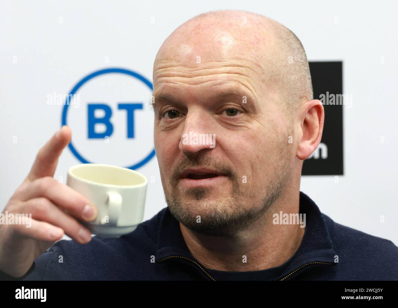 Scotland head coach Gregor Townsend during the 2024 Guinness Six