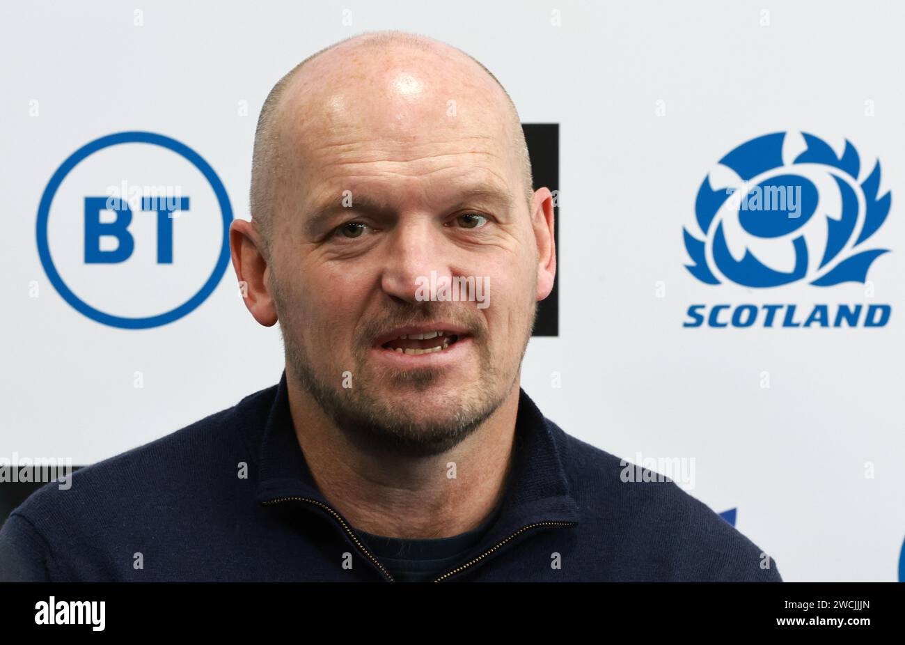 Scotland head coach Gregor Townsend during the 2024 Guinness Six