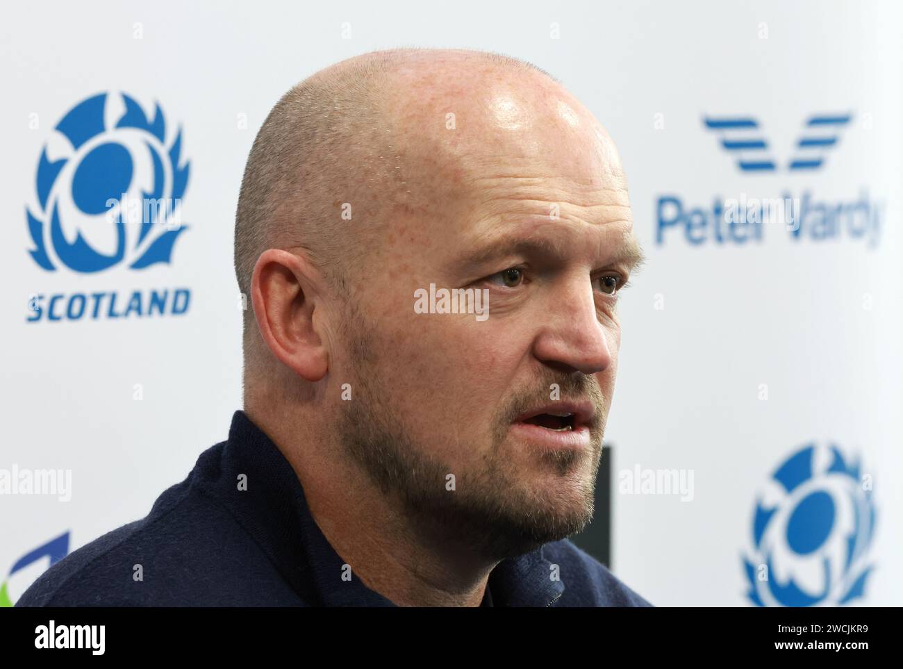 Scotland head coach Gregor Townsend during the 2024 Guinness Six