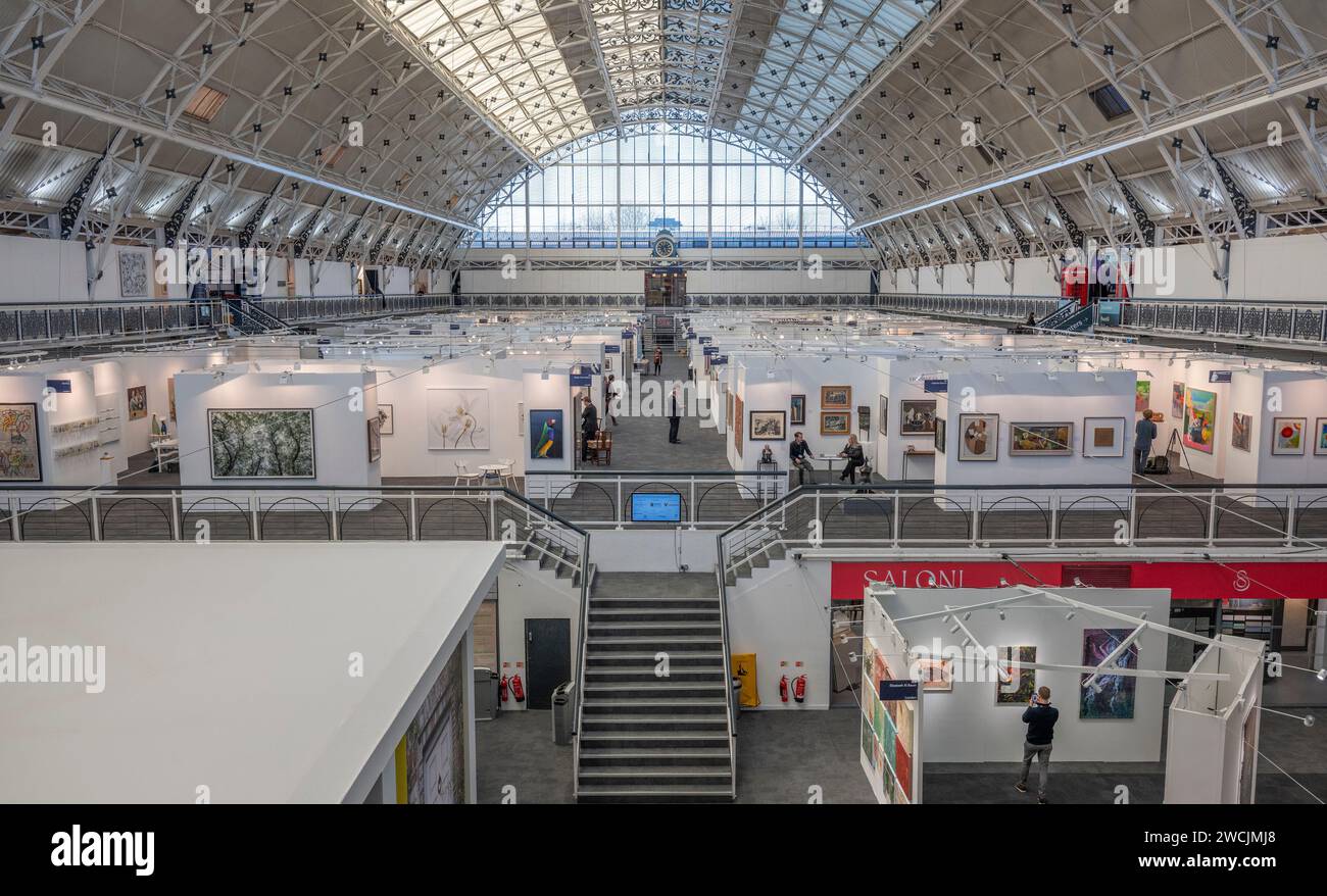 London, UK. 16th Jan, 2025. Preview of the London Art Fair 2025 at