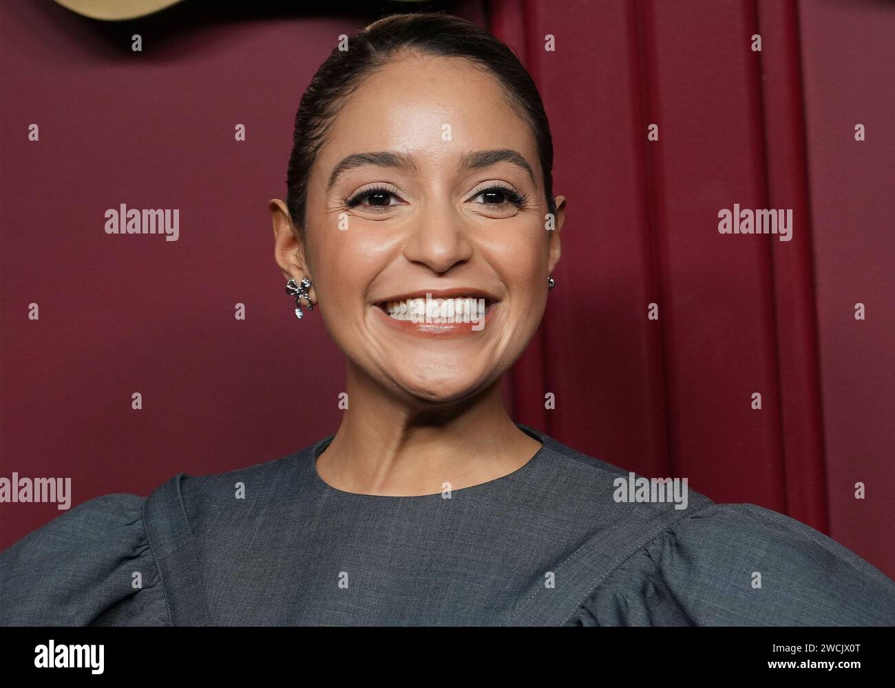 Los Angeles, USA. 15th Jan, 2024. Coral Pena arrives at the Apple TV 's ...