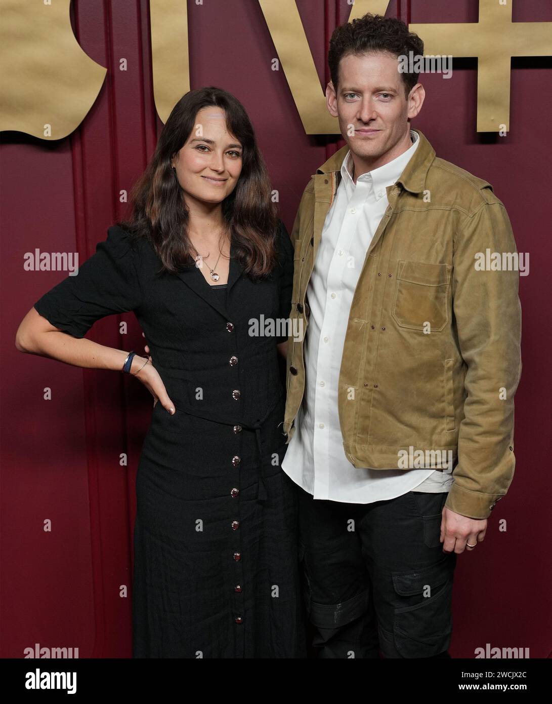 Los Angeles, USA. 15th Jan, 2024. (L-R) Raye Levine and Sawyer
