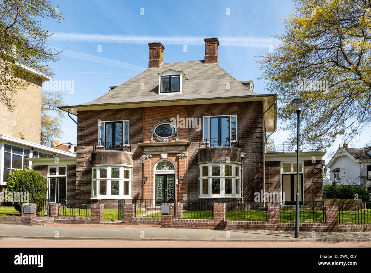Villa 's-Gravenhoek designed by Jacob London in 1912, now in use as office, Hilversum, Netherlands Stock Photo