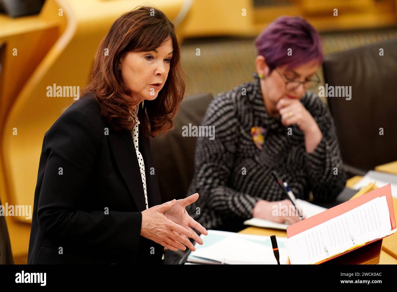 The Lord Advocate Dorothy Bain KC delivers a statement on the Post