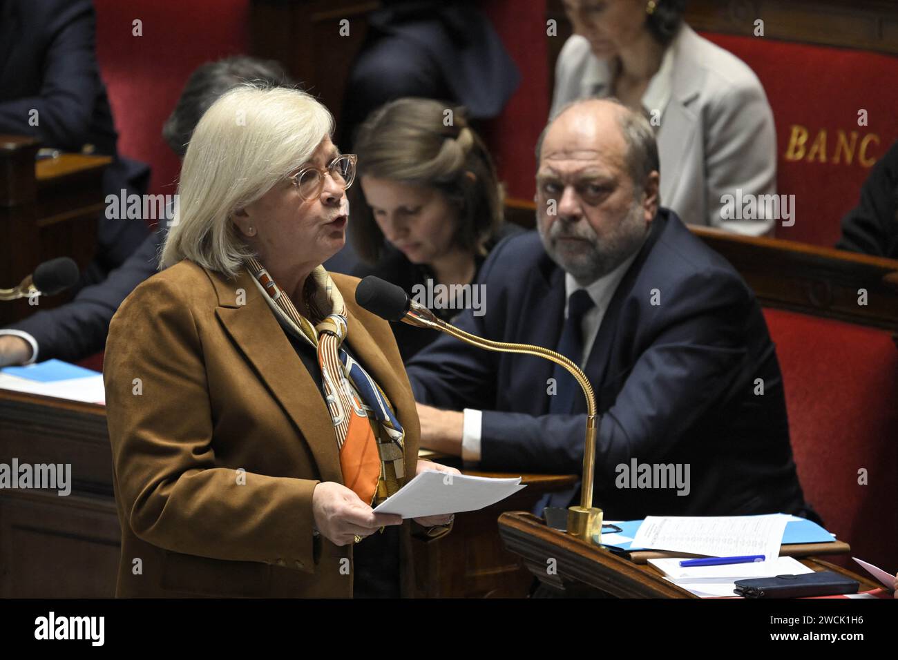Paris, France. 16th Jan, 2024. Labour, Health and Solidarities Minister