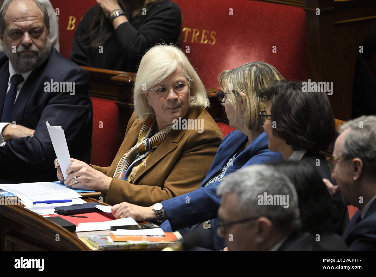 Paris, France. 16th Jan, 2024. Labour, Health and Solidarities Minister