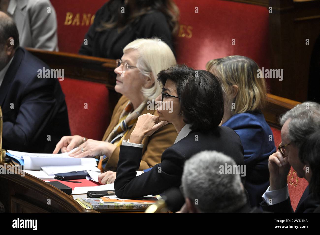 Paris, France. 16th Jan, 2024. Labour, Health and Solidarities Minister