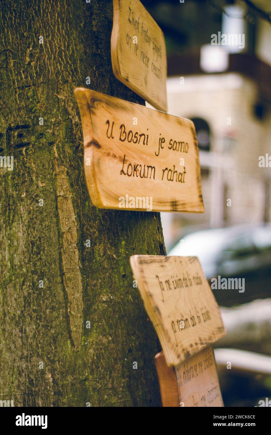 Sign in Bosnia Stock Photo - Alamy
