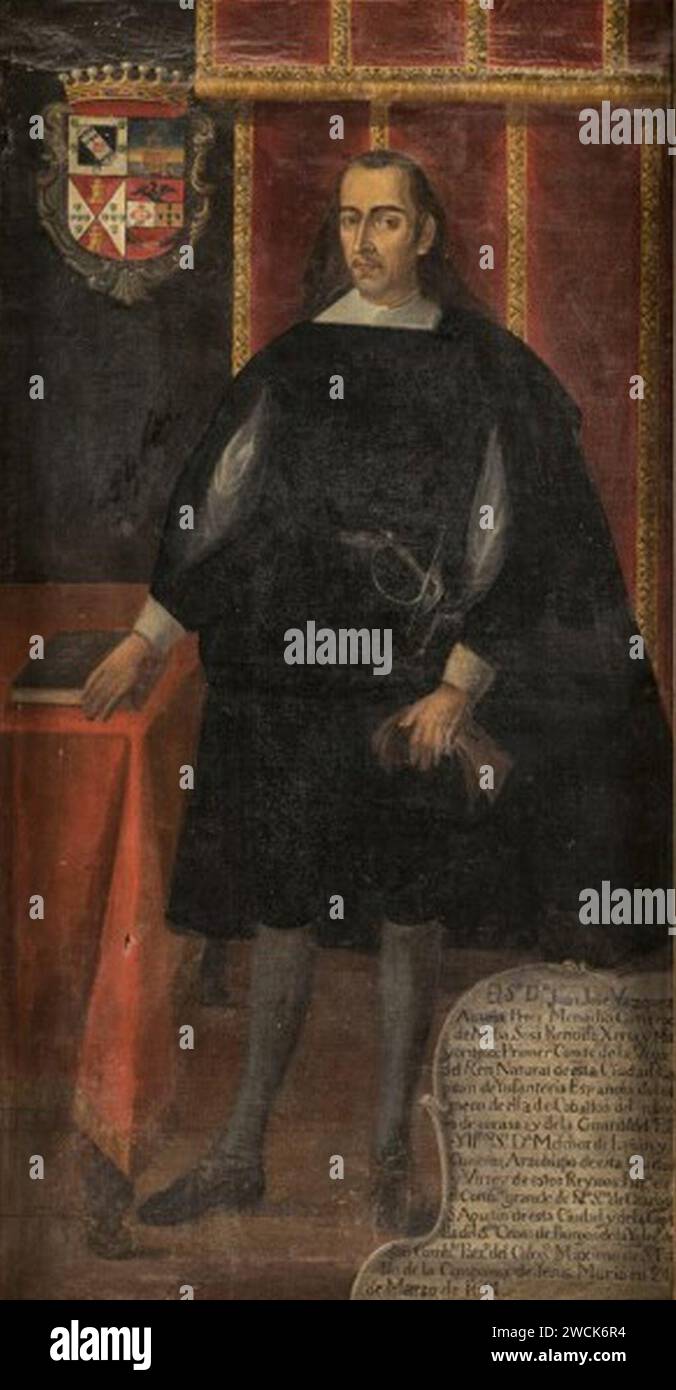 A portrait of Juan José Vázquez de Acuña, 1st Conde de la Vega del Ren. Stock Photo