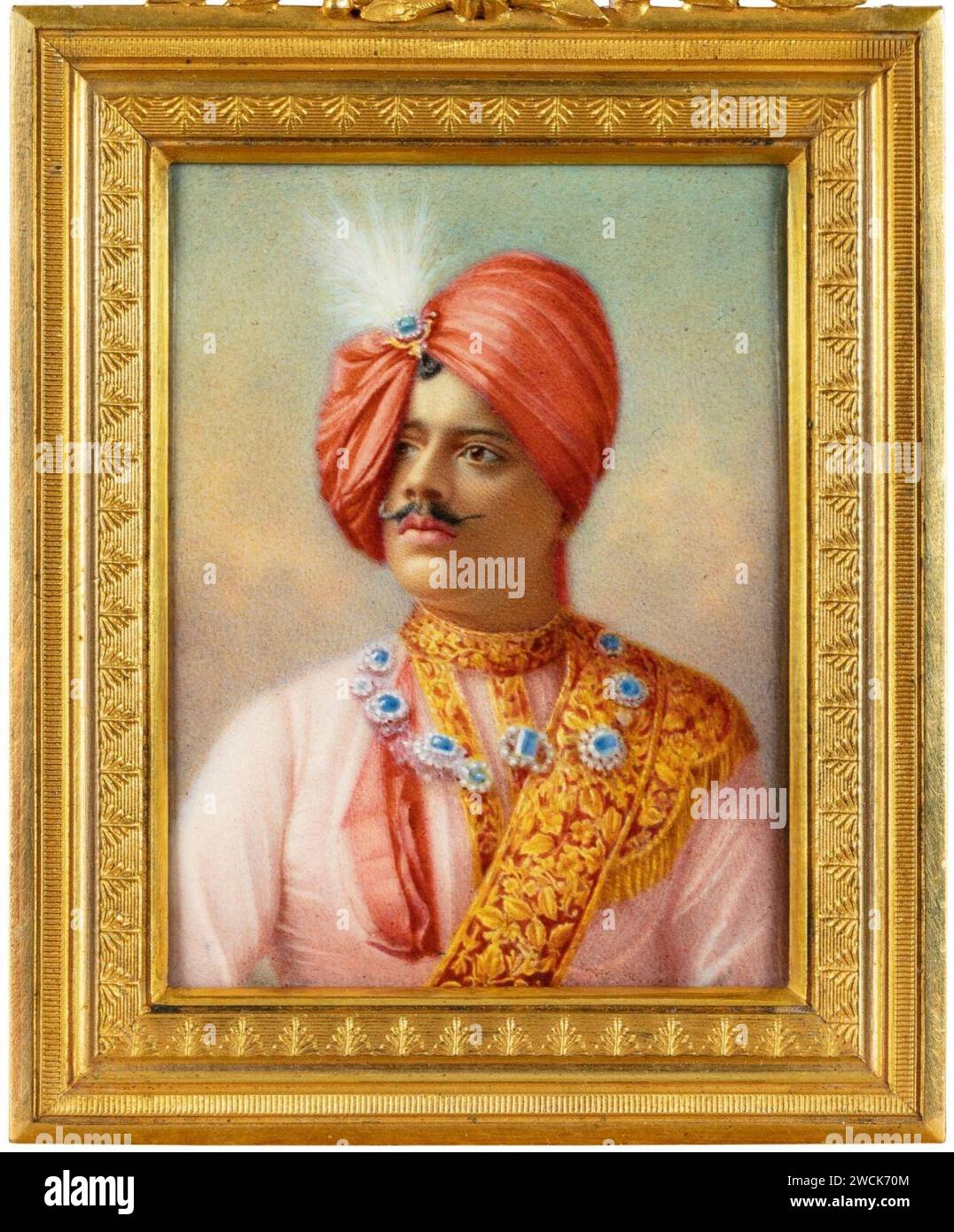 A portrait of Venkata Rao III, Raja of Sandur (by Raoul Hideux) cropped