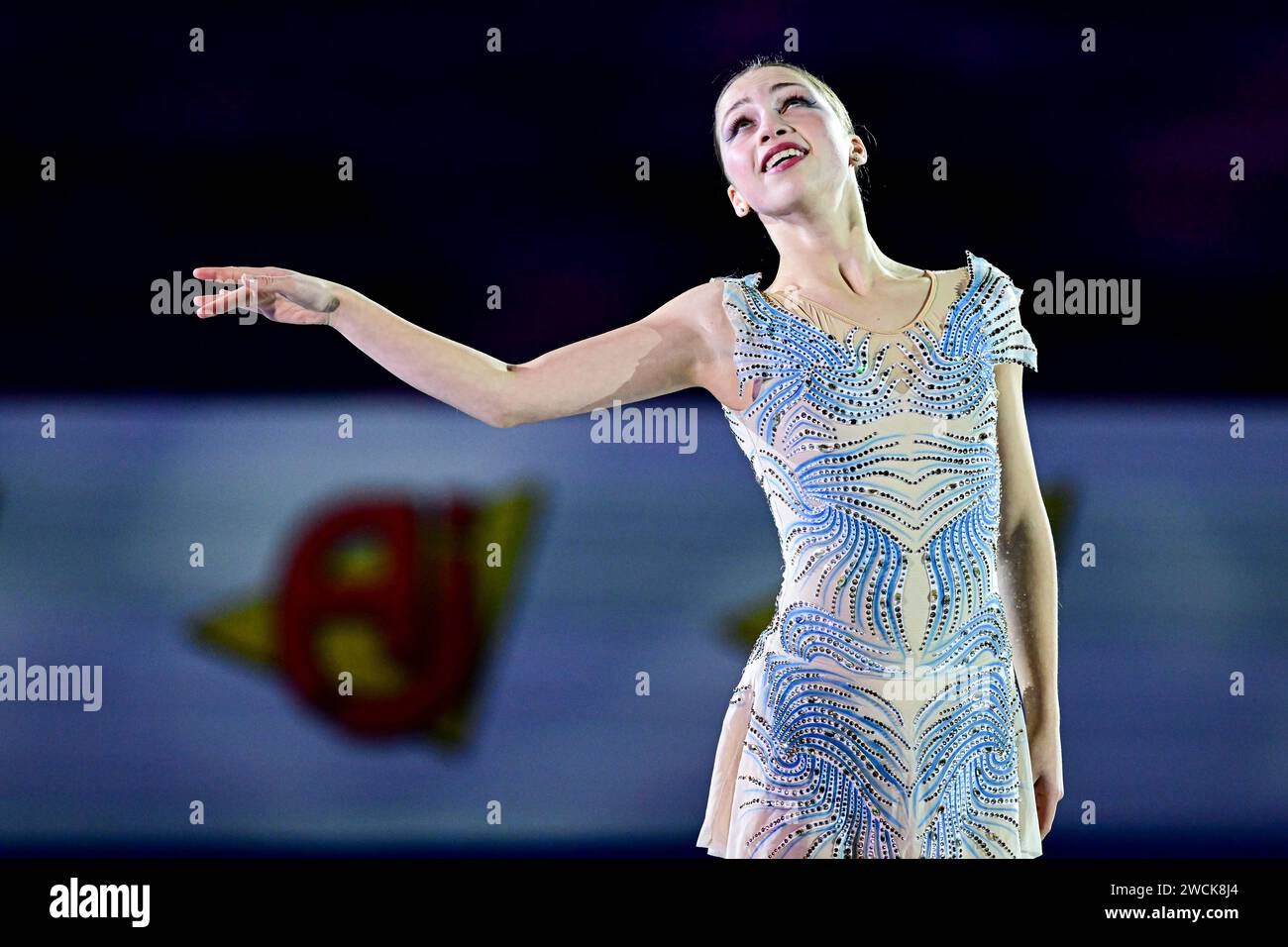 Nina PINZARRONE (BEL), during Exhibition Gala, at the ISU European