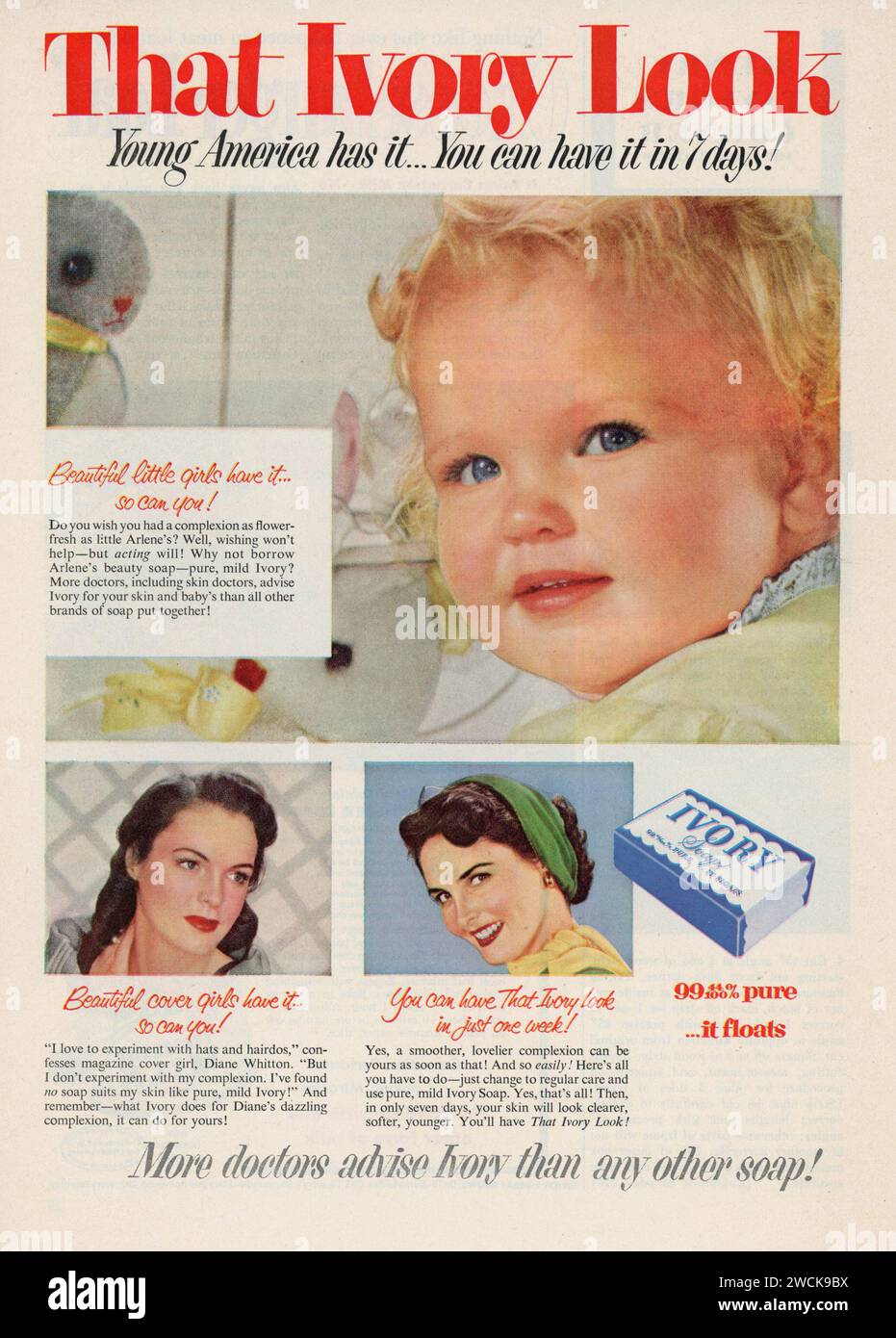 Vintage "Good Housekeeping" Magazine February 1953 issue Advert, USA Stock Photo Alamy