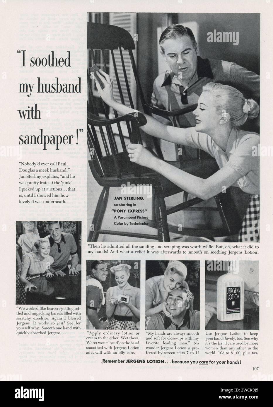 Vintage 'Good Housekeeping' Magazine February 1953 issue Advert, USA Stock Photo