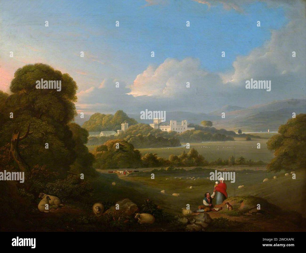 A side view picture of Llangennech Park House Stock Photo Alamy