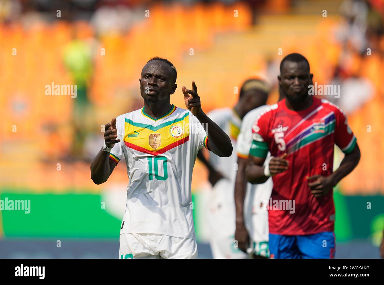 January 15 2024: Sadio Mane (Senegal) gestures during a African Cup of
