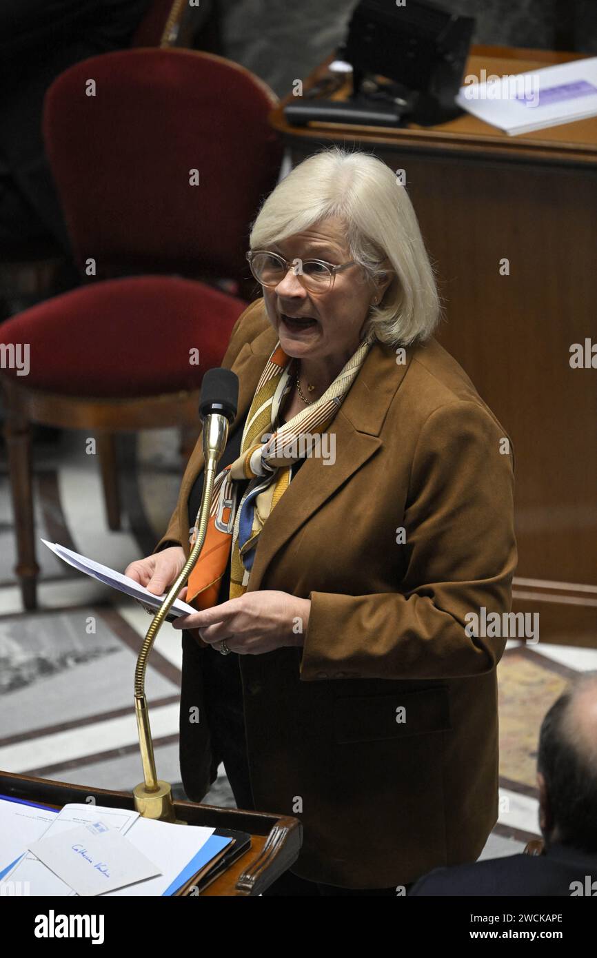 Paris, France. 16th Jan, 2024. French Labour, Health and Minister